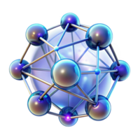 serene vintage A network of interconnected glowing orbs representing global communication, intricate and complex network structure, dark background with neon highlights, abstract style high resolution png