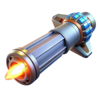 stunning contemporary A futuristic weapon emitting a beam of energy, sleek and dangerous design, bright and intense light, sci-fi style high quality png
