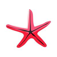 A red star with black lines. The star is drawn in a cartoon style vector
