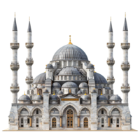 Magnificent Architecture of the Sultan Ahmed Mosque in Istanbul Turkey png