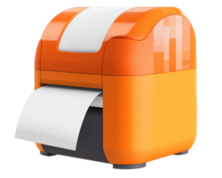 A paper printer with a roll of paper on top png