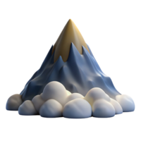 wonderful artistic A majestic mountain peak piercing through the clouds, dramatic lighting, landscape photography style genuine png