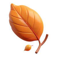 dramatic creative A single leaf falling from a tree in autumn, warm light, melancholic style high quality png