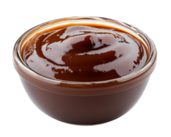 A bowl of barbecue sauce on a black background png