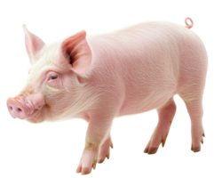 A pig is standing on a black background png