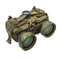 Highpowered Military Binoculars with Camouflage Carrying Case and Straps png
