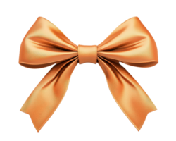 An orange bow on a black background png
