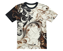 A t - shirt with an abstract design on it png