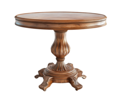 A round table with a pedestal base png