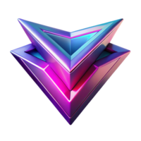 serene modern Fractured geometric shapes in vibrant neon hues, casting long, sharp shadows under a harsh, directional light, cyberpunk style high resolution png