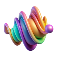 beautiful abstract Abstract representation of sound waves, using flowing lines and gradients of color, in a dynamic, kinetic art style exclusive png