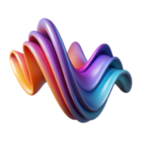 beautiful minimalist Abstract representation of sound waves, using flowing lines and gradients of color, in a dynamic, kinetic art style exclusive png