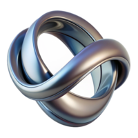 beautiful minimalist A flowing, ribbon-like form, twisting and turning in space, with a metallic, reflective surface, in a futuristic, abstract sculpture style genuine png