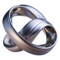 magnificent artistic A flowing, ribbon-like form, twisting and turning in space, with a metallic, reflective surface, in a futuristic, abstract sculpture style professional png