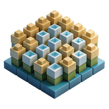 impressive minimalist A field of randomly generated, pixelated squares, forming an abstract mosaic, in a retro, 8-bit style exclusive png