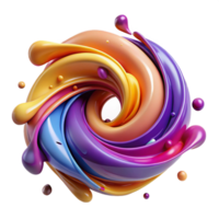 serene traditional A dynamic composition of swirling brushstrokes and splatters, conveying a sense of energy and movement, in an abstract expressionist style 4K png