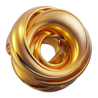 magnificent abstract A swirling vortex of liquid metal, illuminated by a warm, golden light, in a fluid, dynamic style 4K png
