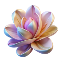 serene artistic An abstract representation of a flower, using flowing lines and delicate colors, in a graceful, Art Nouveau style detailed png
