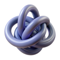 impressive abstract A flowing, ribbon-like form, intertwining with itself, creating intricate knots and loops, in a complex, abstract sculpture style detailed png