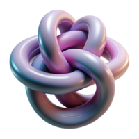 vibrant contemporary A flowing, ribbon-like form, intertwining with itself, creating intricate knots and loops, in a complex, abstract sculpture style genuine png