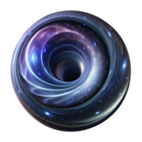 beautiful abstract A swirling vortex of light and energy, resembling a black hole, in a cosmic, astronomical style high quality png