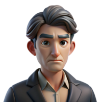 wonderful abstract Portrait of a man with a weary expression and a five o'clock shadow, dimly lit from the side, film noir style high resolution png