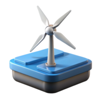 extraordinary artistic A floating wind turbine platform with sleek aerodynamic design, generating clean energy detailed png