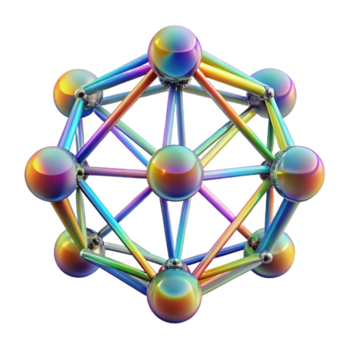 magnifico classico un' Rete di interconnesso cristallino strutture, rifrangente leggero nel un' arcobaleno spettro, acuto messa a fuoco, arte deco stile dettagliato png