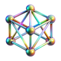 serene artistic A network of interconnected crystalline structures, refracting light in a rainbow spectrum, sharp focus, Art Deco style professional png