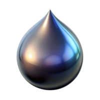 serene abstract A single, perfect droplet of liquid mercury, reflecting a distorted image of the surrounding space, dark and mysterious lighting, photorealistic style professional png