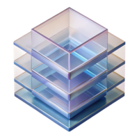 stunning modern A series of overlapping transparent layers, each with a different geometric pattern, creating a complex and layered effect, minimalist and geometric, brightly lit original png