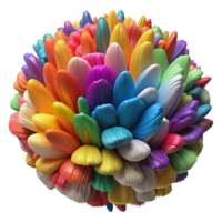 magnificent modern A field of colorful, textured brushstrokes, thick and impasto, abstract expressionism style, brightly lit and vibrant high resolution png