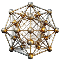 magnificent artistic A complex network of interconnected lines, forming a chaotic yet structured pattern, generative art style, illuminated by a grid of lights exclusive png