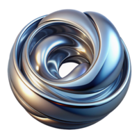 serene classic A dynamic flow of liquid metal, swirling and reflecting light, futuristic and abstract, metallic and reflective, brightly lit premium png