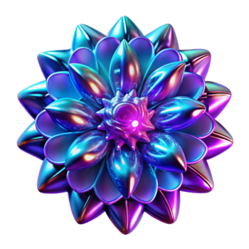 impressive minimalist A chaotic explosion of fractal patterns in vibrant neon hues, with a glowing, internal light source, cyberpunk style original png