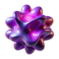 serene classic A fluid, amorphous shape shifting and morphing in shades of deep purple and magenta, illuminated by a pulsating, bioluminescent light, abstract expressionist style professional png