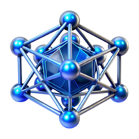 elegant vintage A complex network of interconnected lines and nodes, glowing with an electric blue energy, futuristic style professional png