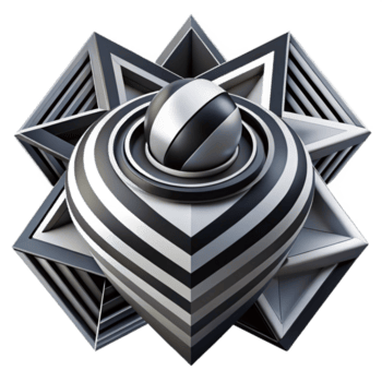 buitengewoon abstract een complex, gelaagde samenstelling van meetkundig vormen en lijnen in contrasterend zwart en wit, met een scherp, grafisch licht, op kunst stijl oprecht png