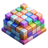 stunning artistic A field of colorful, pixelated squares arranged in a dynamic, abstract pattern, with a bright, digital light, 8-bit style genuine png