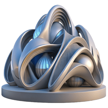 serene rustic Parametric architecture, complex curves, algorithmic design, dynamic lighting, futuristic style genuine png