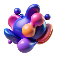 stunning classic Blobitecture, amorphous shapes, fluid forms, vibrant colors, playful lighting genuine png