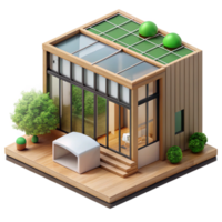 wonderful rustic Prefabricated architecture, modular components, sustainable materials, natural light, eco-friendly style detailed png