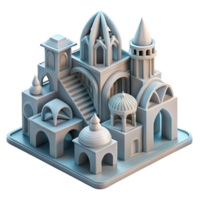 dramatic artistic 3D-printed architecture, complex geometries, customized designs, dynamic lighting 4K png
