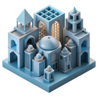 extraordinary vintage 3D-printed architecture, complex geometries, customized designs, dynamic lighting original png