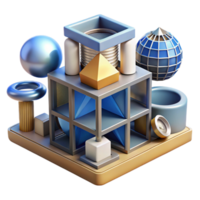impressive rustic Kinetic architecture, moving parts, dynamic facades, changing light, interactive design high quality png