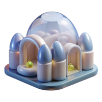 elegant traditional Inflatable architecture, temporary structures, translucent materials, diffused light exclusive png