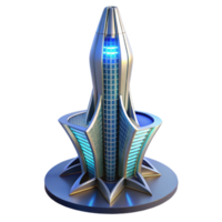 dramatic contemporary Conceptual skyscraper design, innovative form, sustainable features, dramatic lighting, futuristic architecture visualization original png