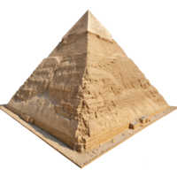 Detailed Model of the Great Pyramid of Giza Showing Ancient Egyptian Architecture and Construction png