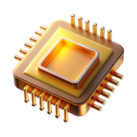 deslumbrante rústico uma solteiro microchip, intrincado detalhes gravado para Está superfície, brilhando com uma caloroso dourado luz, macro fotografia estilo 4k png