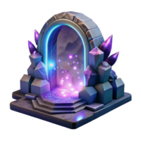 serene modern A hidden portal shimmering with magical energy, leading to an unknown realm, illuminated by an otherworldly light. Surreal, abstract style exclusive png